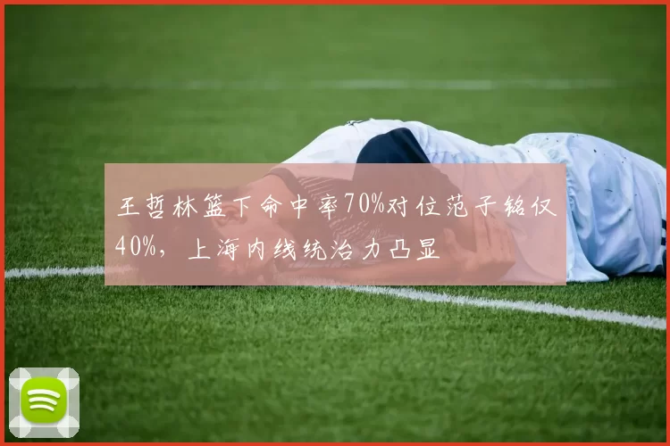 王哲林篮下命中率70%对位范子铭仅40%,上海内线统治力凸显